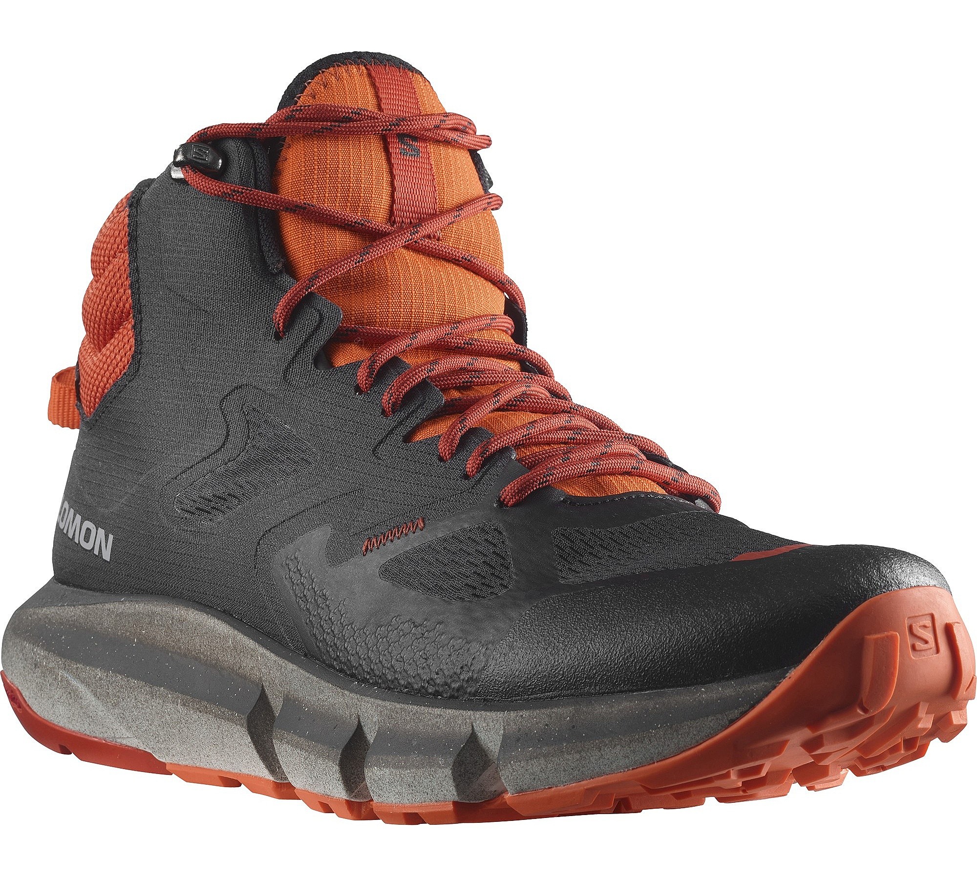 topánky Salomon Predict Hike Mid GTX - Black/Burnt Ochre/Vibrant Orange