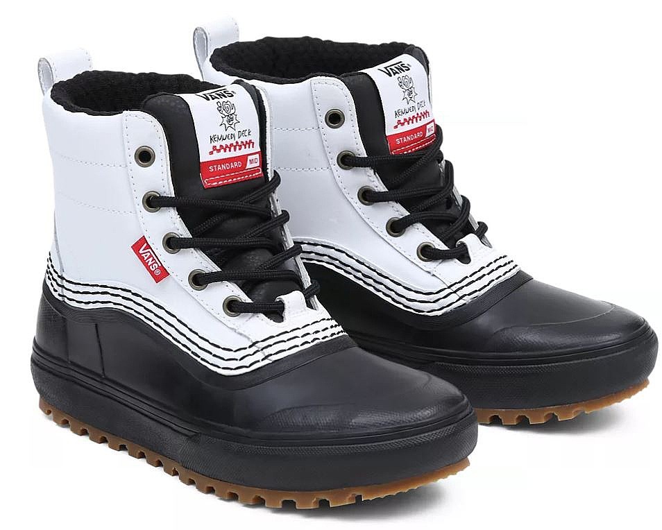 sko Vans Standard Mid Snow MTE - Kennedi Deck White/Black