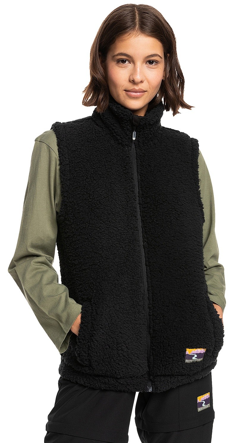 gilet Roxy Slow Blues - KVJ0/True Black - women´s