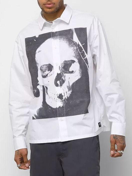 chemise Vans Edgar Woven LS - White - men´s