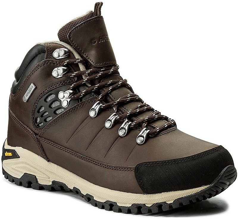 обувь Hi-Tec Lotse Mid WP - Brown/Black/Beige - men´s