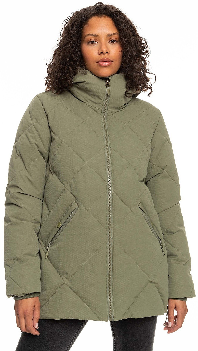 jacket Roxy Neeva - TPC0/Deep Lichen Green - women´s