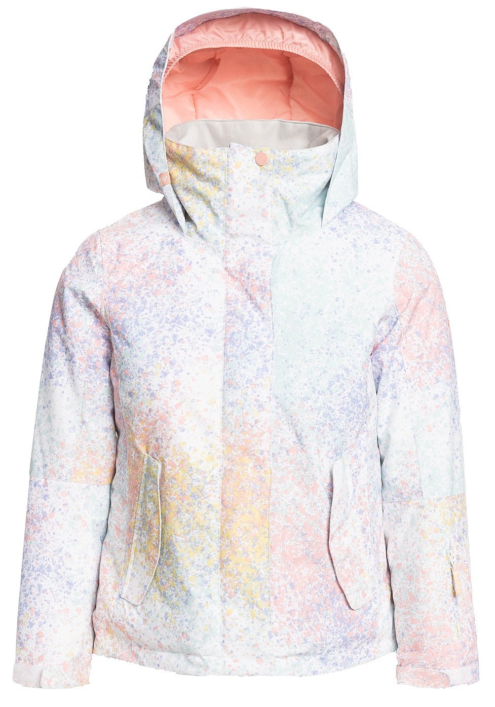 Jacke Roxy Jetty - WBB3/Bright White Splash - girl´s