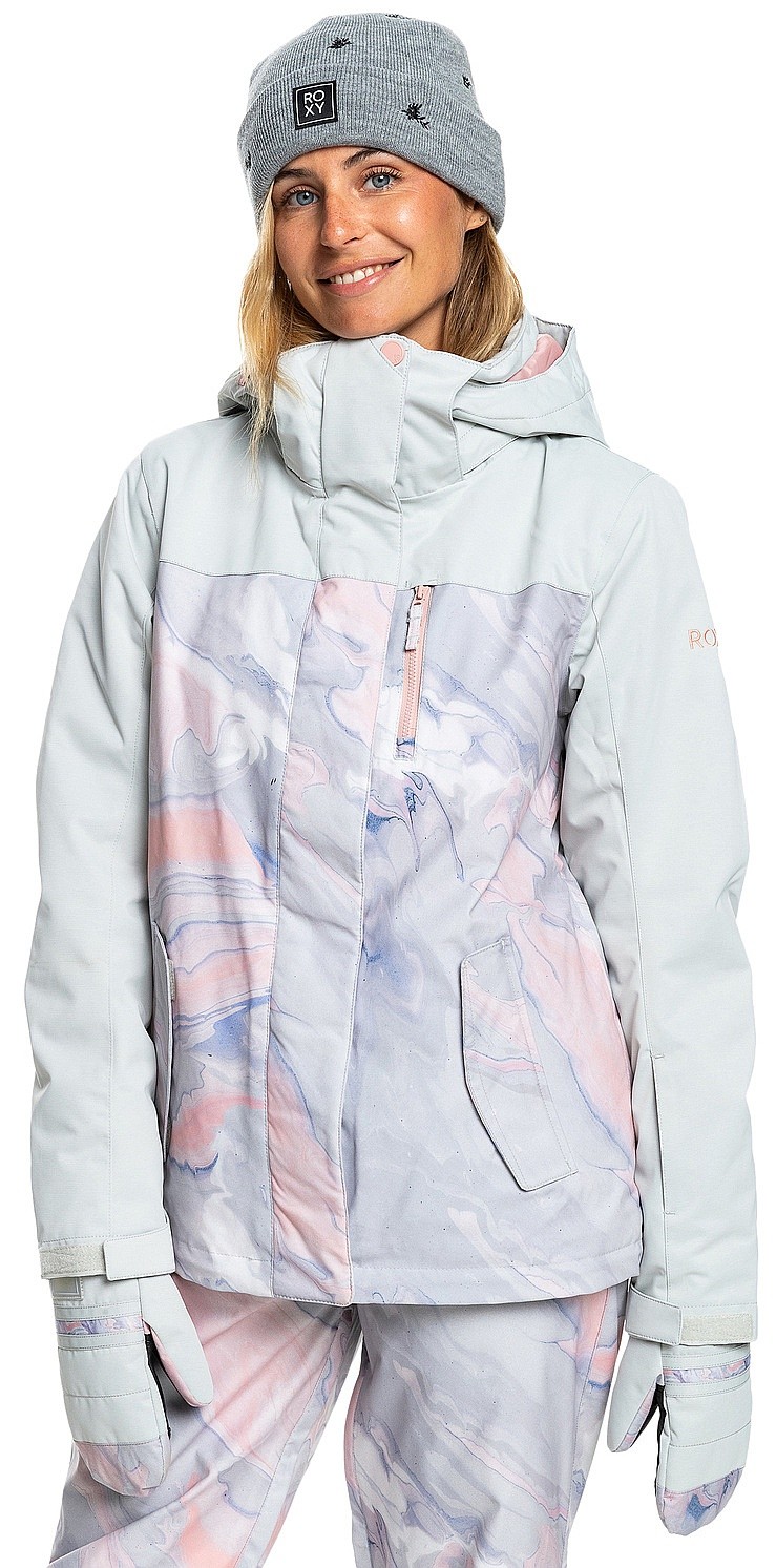 Jacke Roxy Jetty Block - SFV1/Gray Violet Marble - women´s