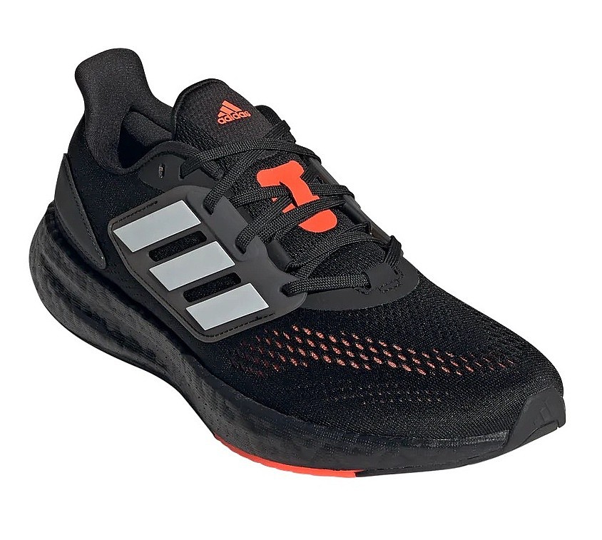 Energy boost mens deals running shoes black orange