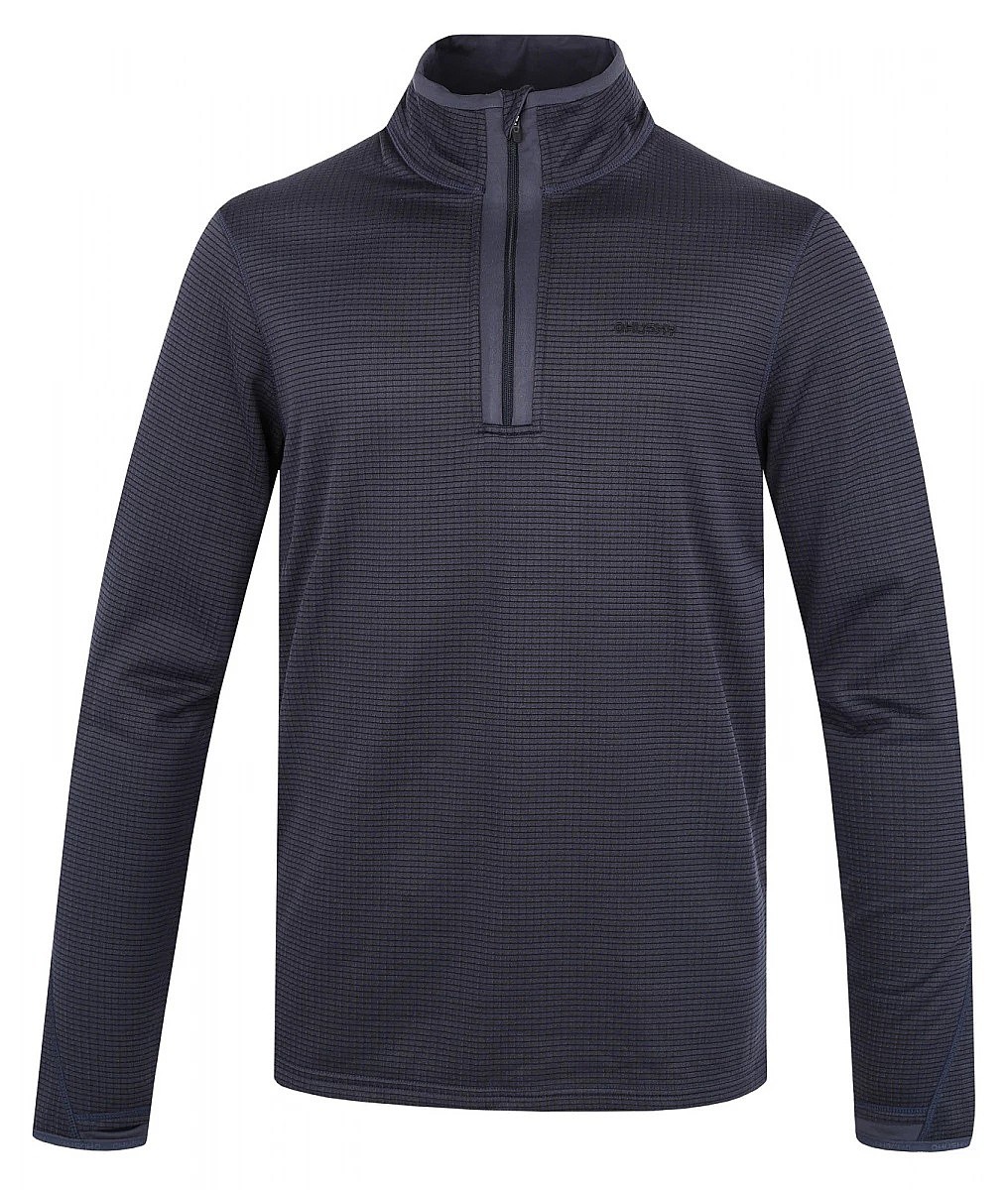 camisa Husky Artic LS - Black/Blue - men´s
