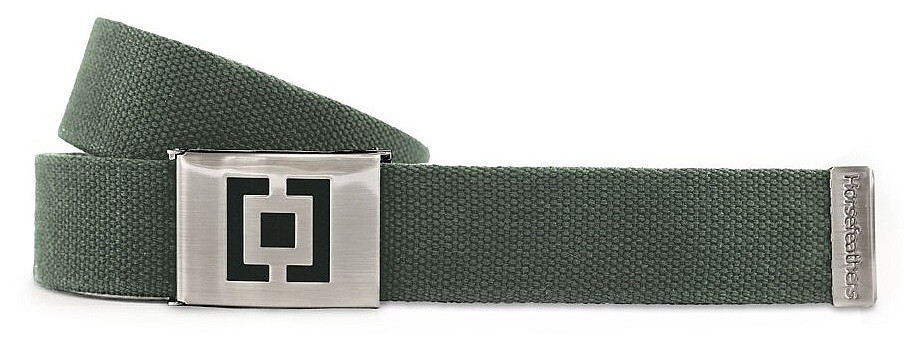 cinturón Horsefeathers Idol Plain - Olive - men´s