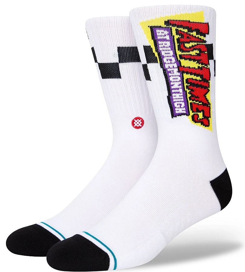 calcetines Stance Gnarly Snow - White