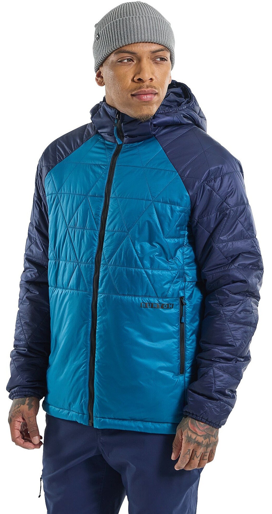kurtka Burton Versatile Heat Hooded Synthetic Insulated - Lyons Blue/Dress Blue