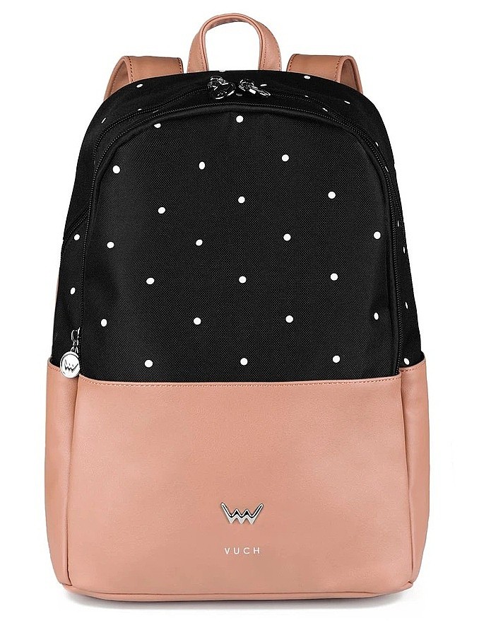 рюкзак Vuch Zane - Black/White Dots/Brown - women´s