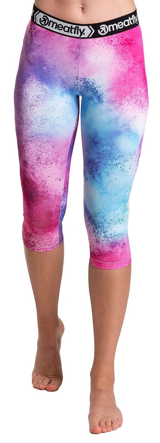 Unterhose-lang Meatfly Kori Termo - Purple Aquarel - women´s