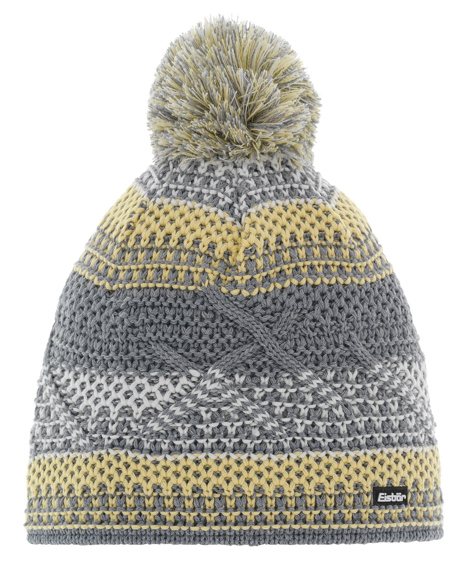 шляпа Eisbär Brock Pompon MÜ - 506/Graumele/Banana/White/Bunt