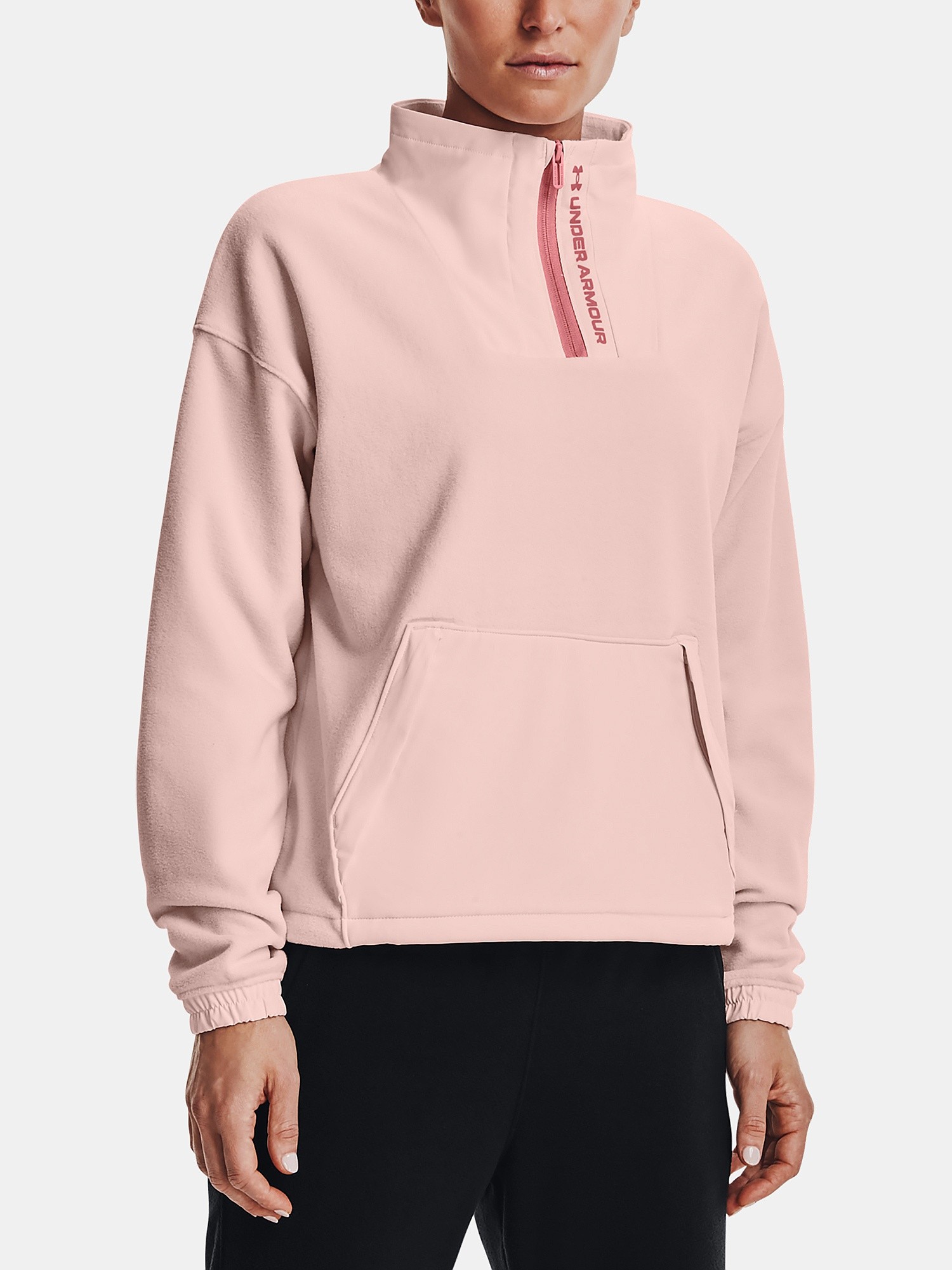 mikina Under Armour Rush Fleece - Micro Pink