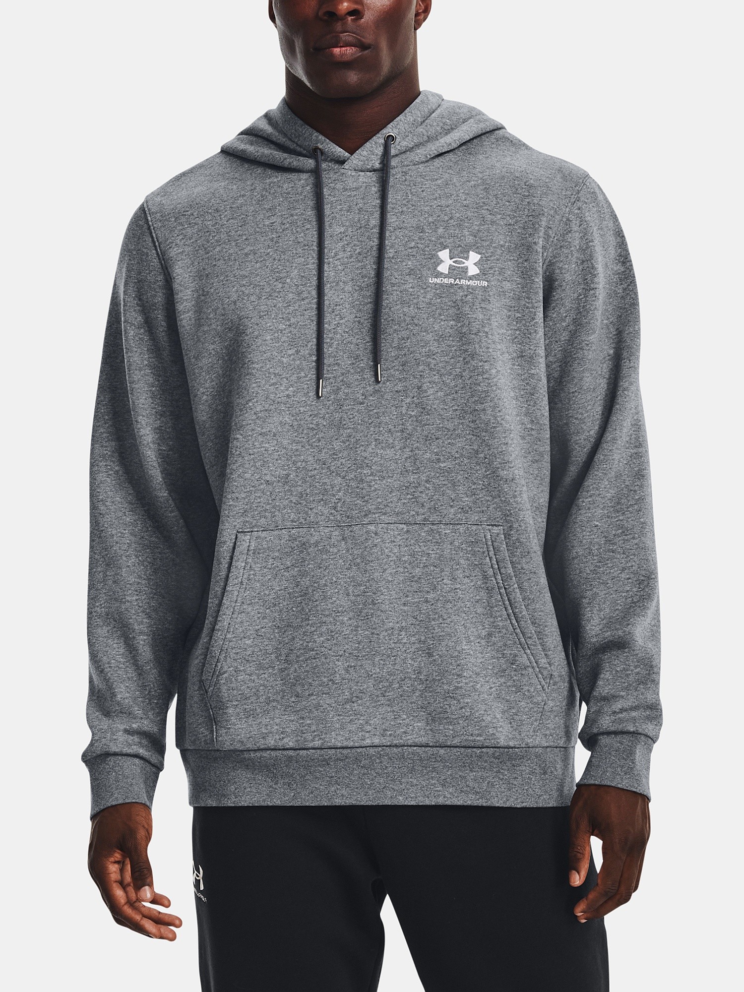 sweat-shirt Under Armour Essential Fleece - Pitch Gray Medium Heather - men´s