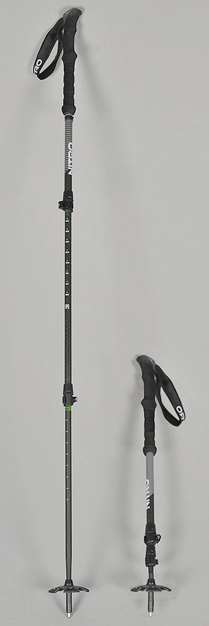 hole Nitro Telescoping Poles - Black/Gray
