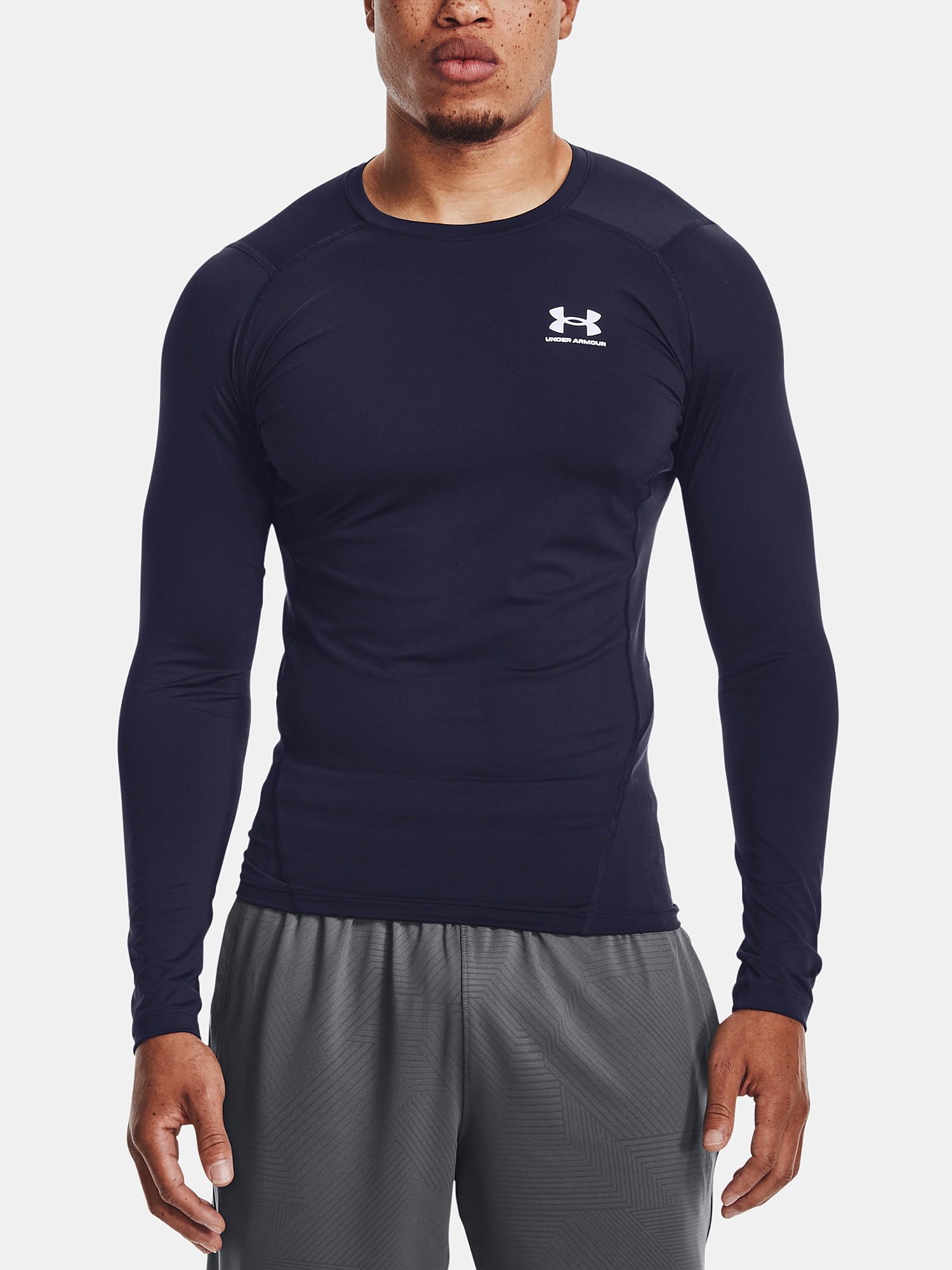 рубашка Under Armour HeatGear Armour Compression LS - Midnight Navy - men´s