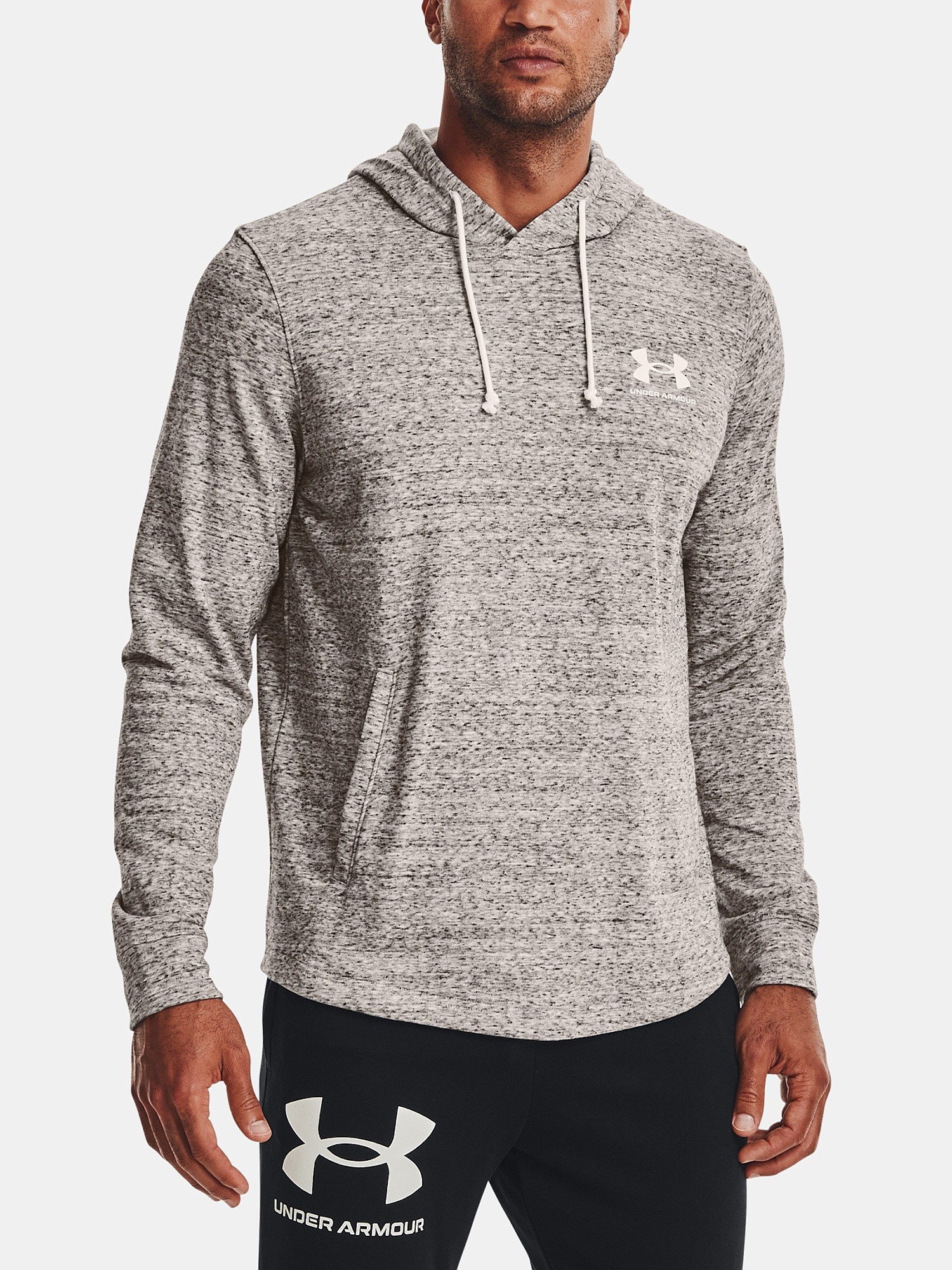 sweat-shirt Under Armour Rival Terry LC - Onyx White - men´s
