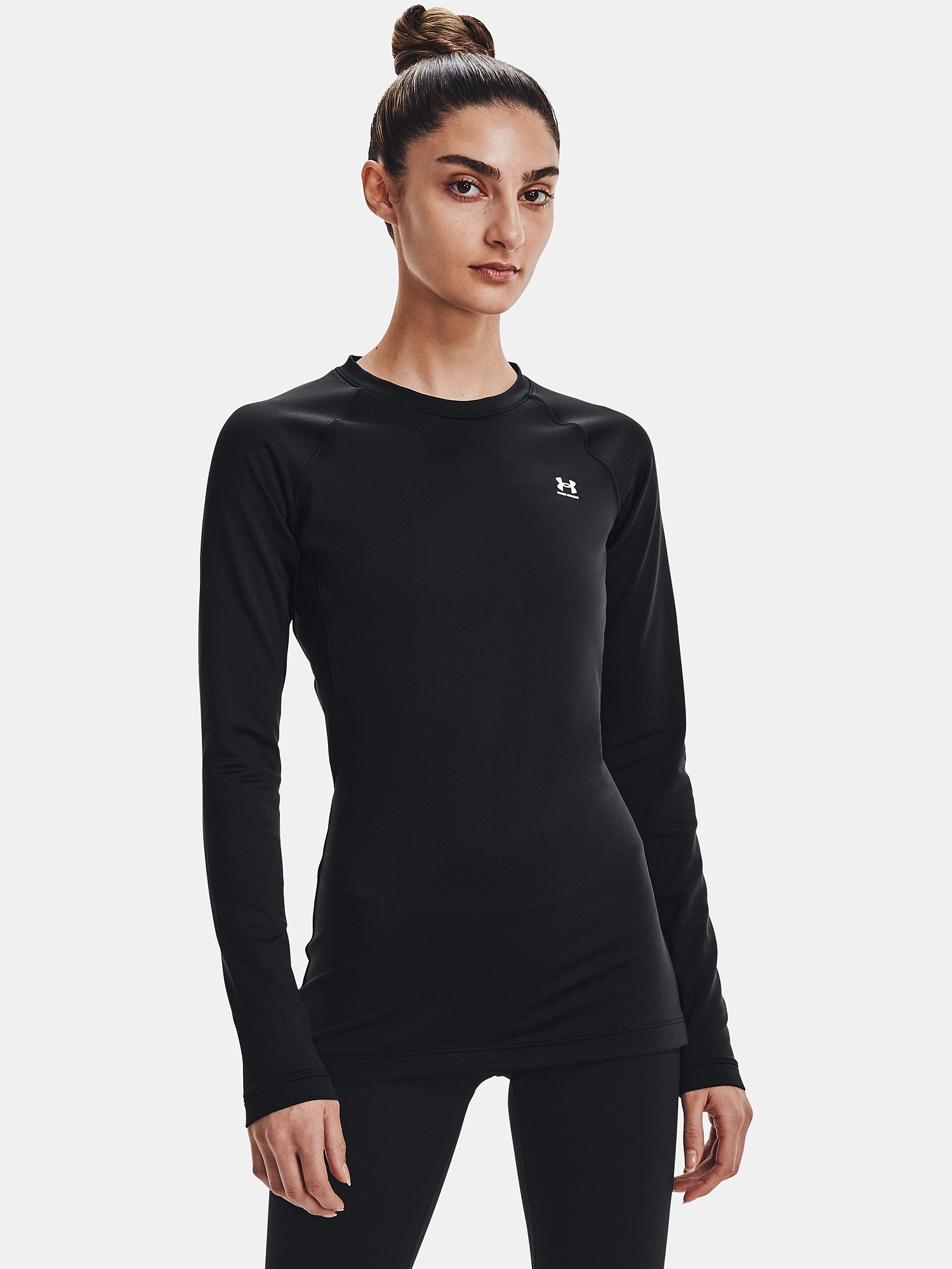 T-Shirt Under Armour Authentics Crew LS - Black - women´s