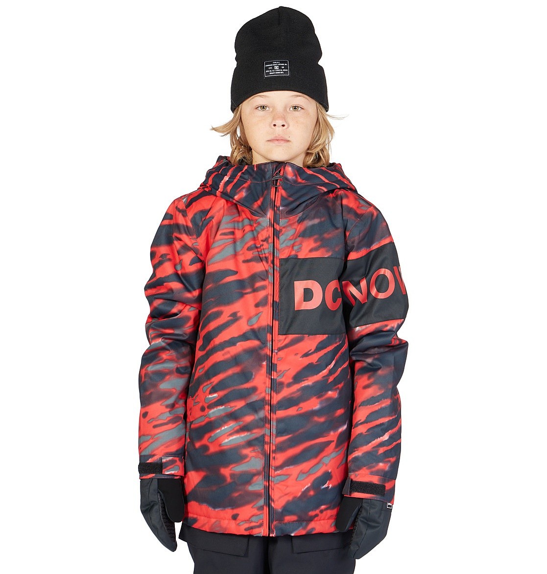 geacă DC Propaganda - XKRS/Angled Tie Dye Racing Red - boy´s