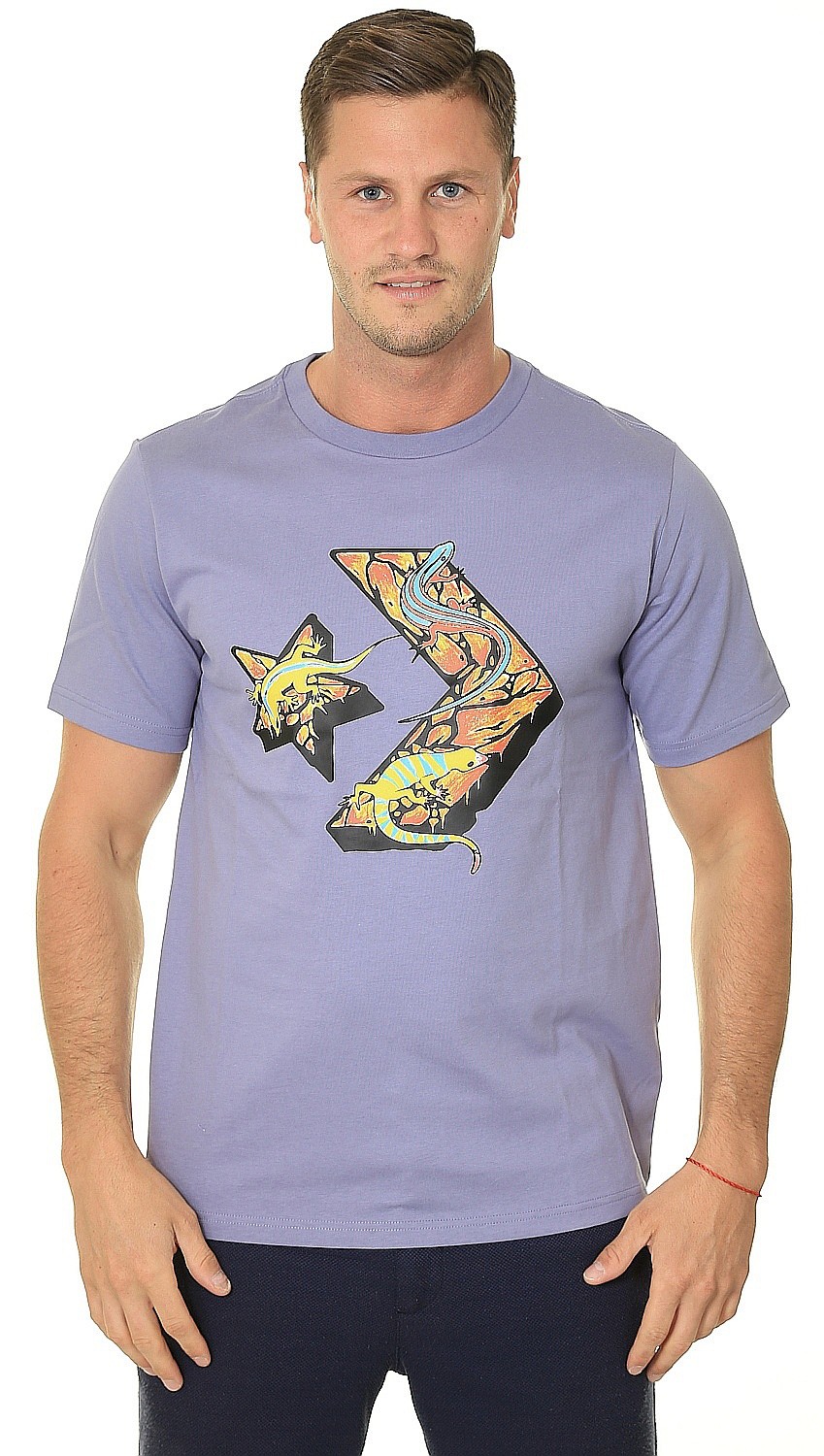 T-shirt Converse Star Chevron Lizard Graphic/10023784 - A03/Slate Lilac