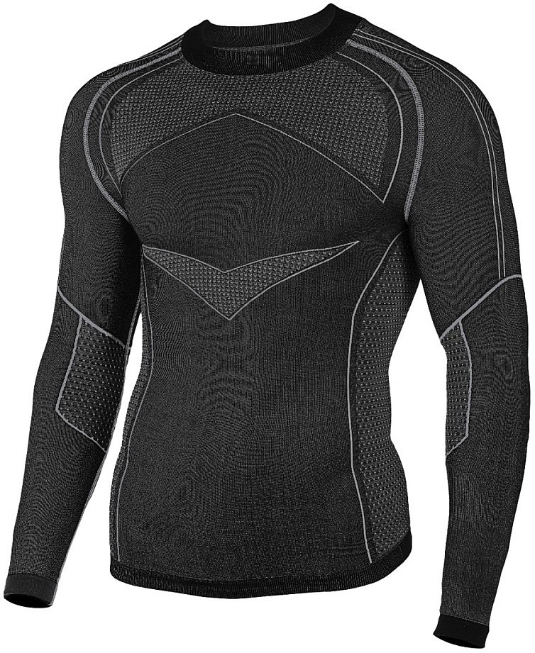tričko R2 Tecnic LS - ATF007A/Black/Grey