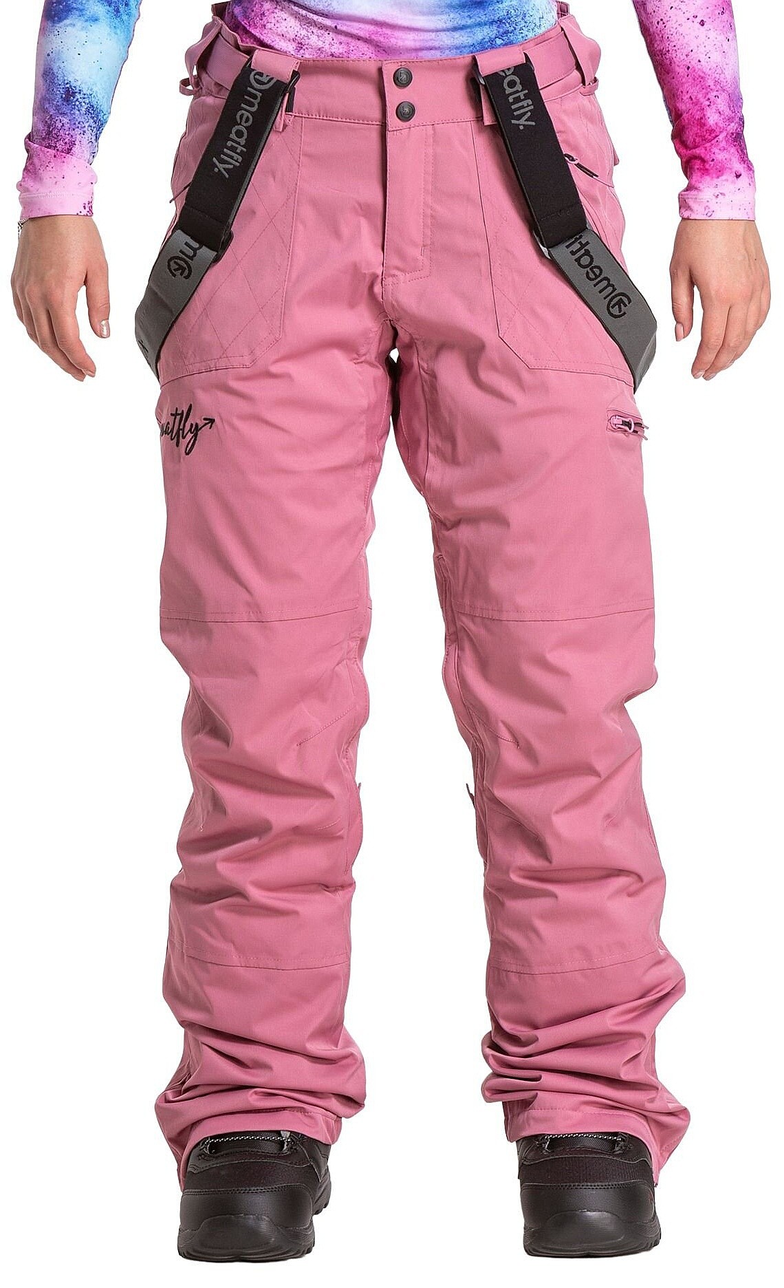 nohavice Meatfly Foxy Premium - Dusty Rose