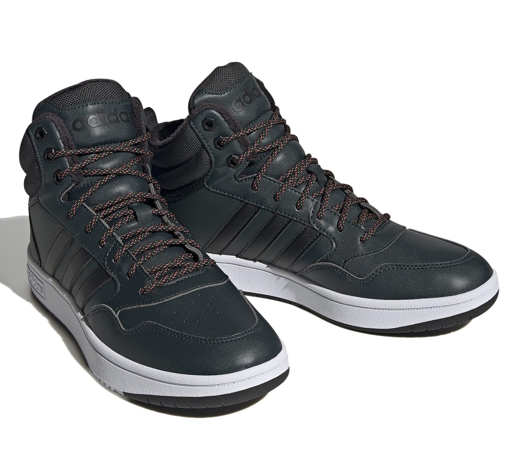 Schuhe adidas Performance Hoops 3.0 Mid Winterzed - Shadow Green/Iron Metallic/Core Black - men´s