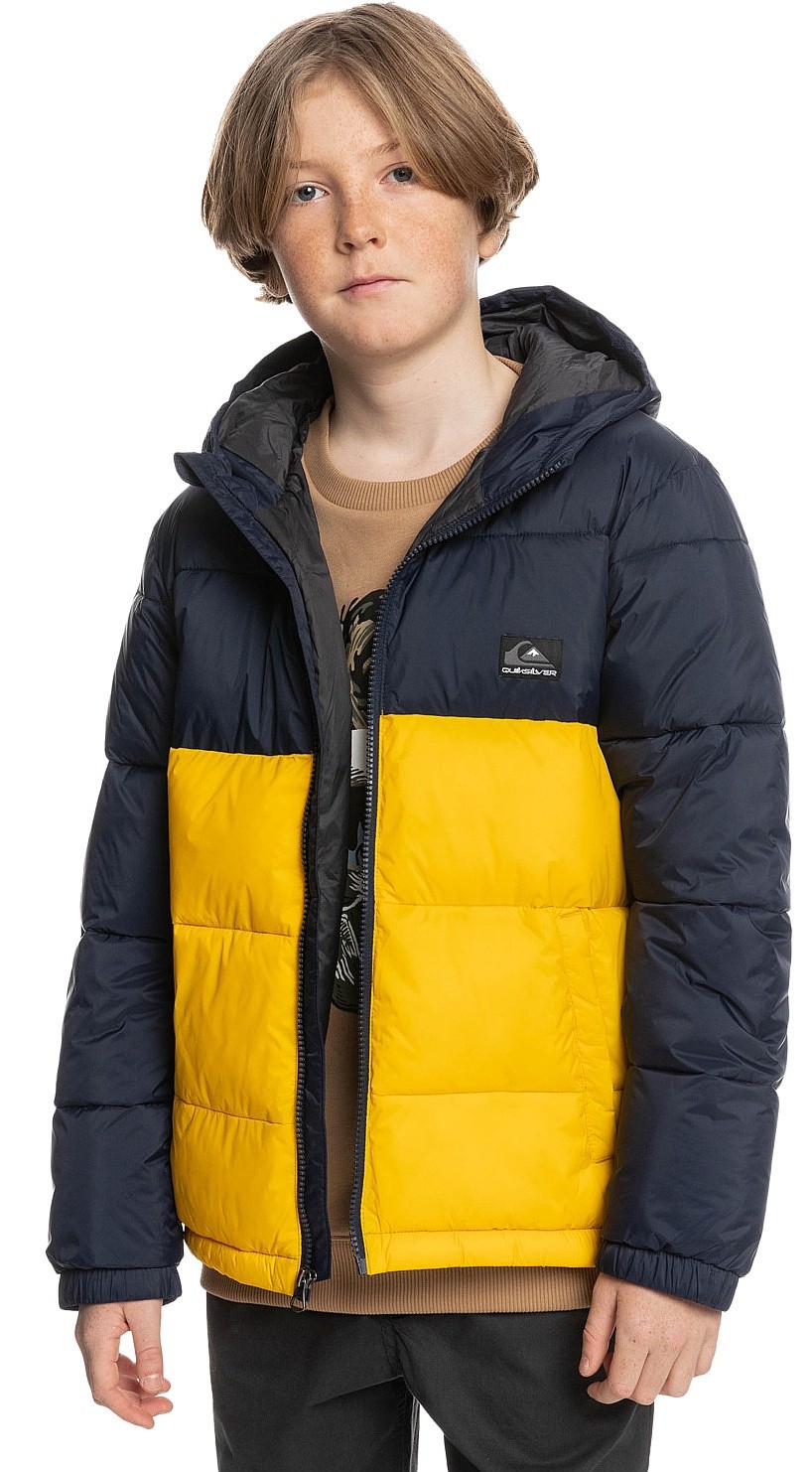 kurtka dziecięca Quiksilver Wolfs Shoulders - BYJ0/Navy Blazer