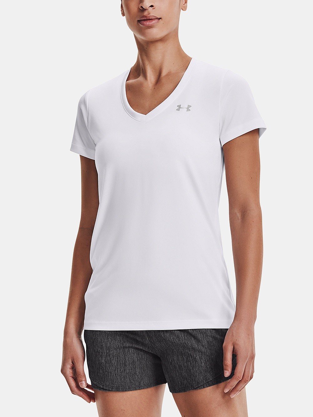 shirts Under Armour Tech SSV Solid - White - women´s