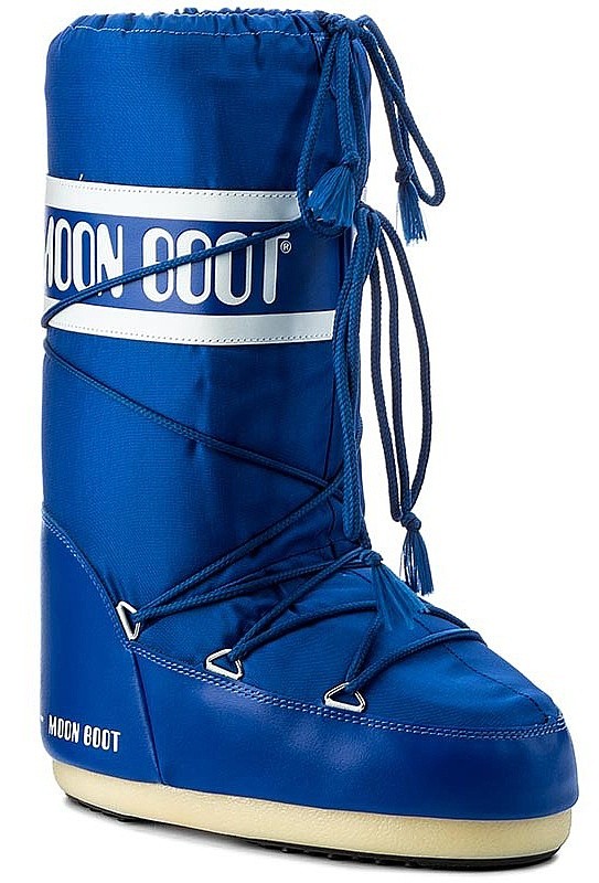 chaussures Moon Boot Nylon - Electric Blue - unisex junior