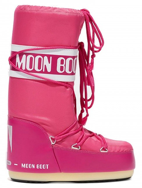 sko Moon Boot Nylon - Bouganville