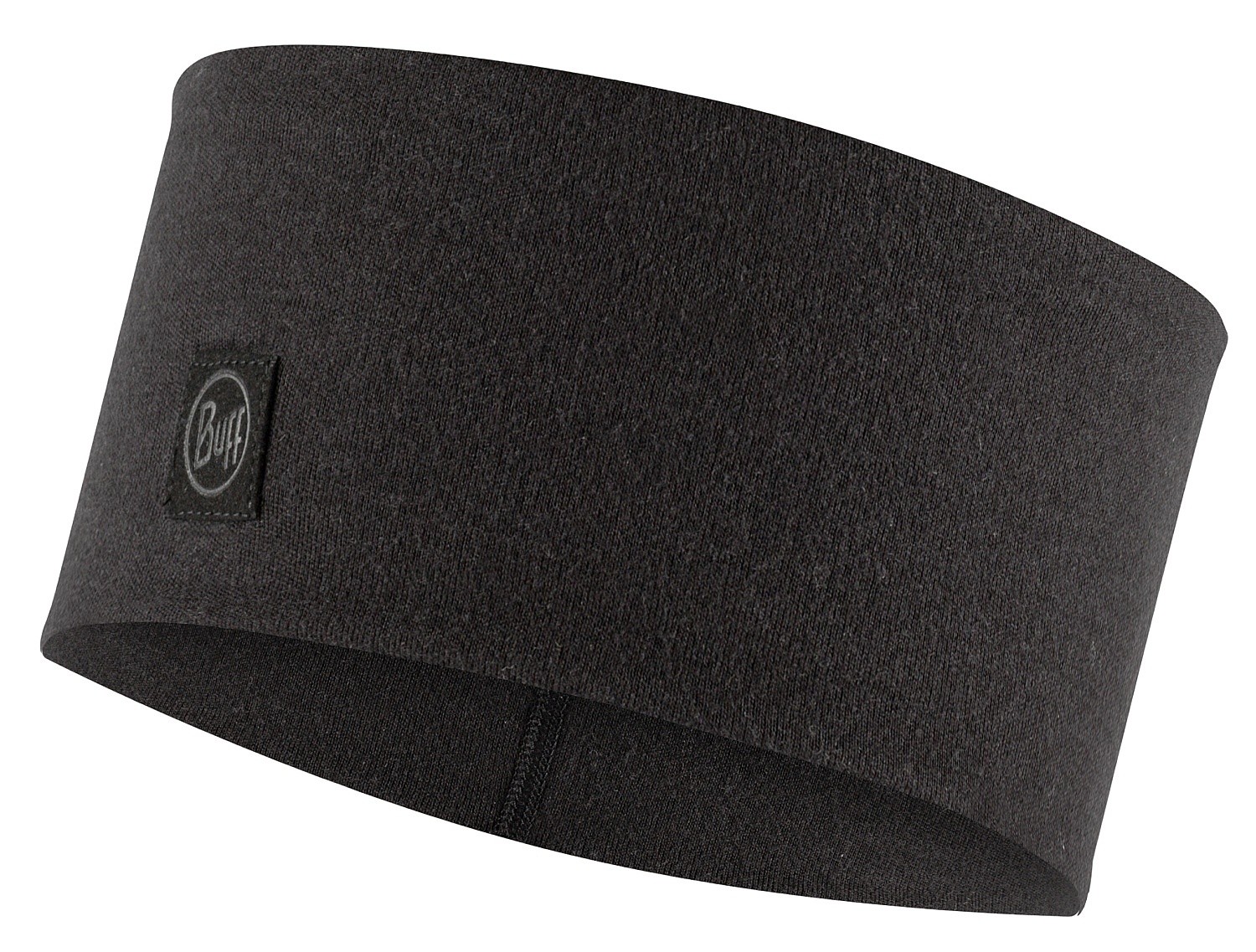 haarband Buff Merino Wide - 129441/Solid Black