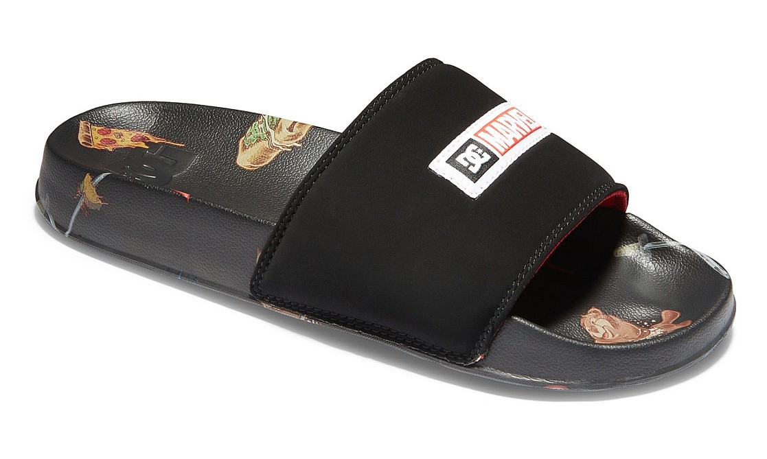 обувь DC Deadpool Pure X DC Slide - BPT/Black Print - men´s