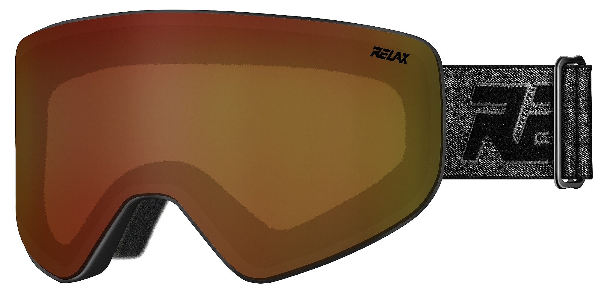 maschera da sci Relax Sierra - HTG61H/Matte Black/Brown/Inferno Sensor