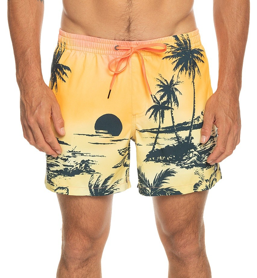 szorty kąpielowe Quiksilver Everyday Paradise Volley 15 - MHV6/Fresh Salmon