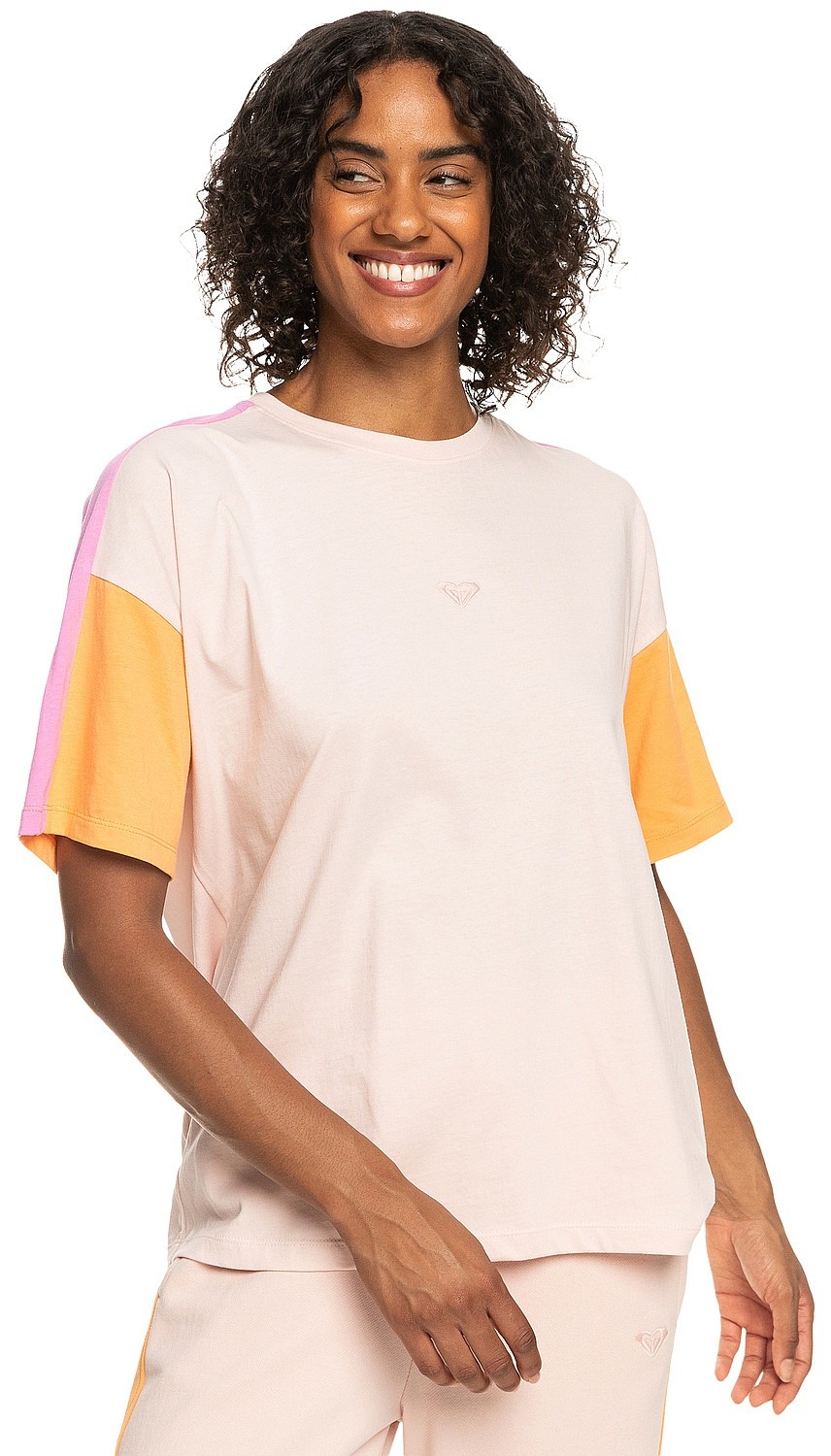 T-shirt Roxy Essential Energy Cblock - MEK0/Peach Whip - women´s