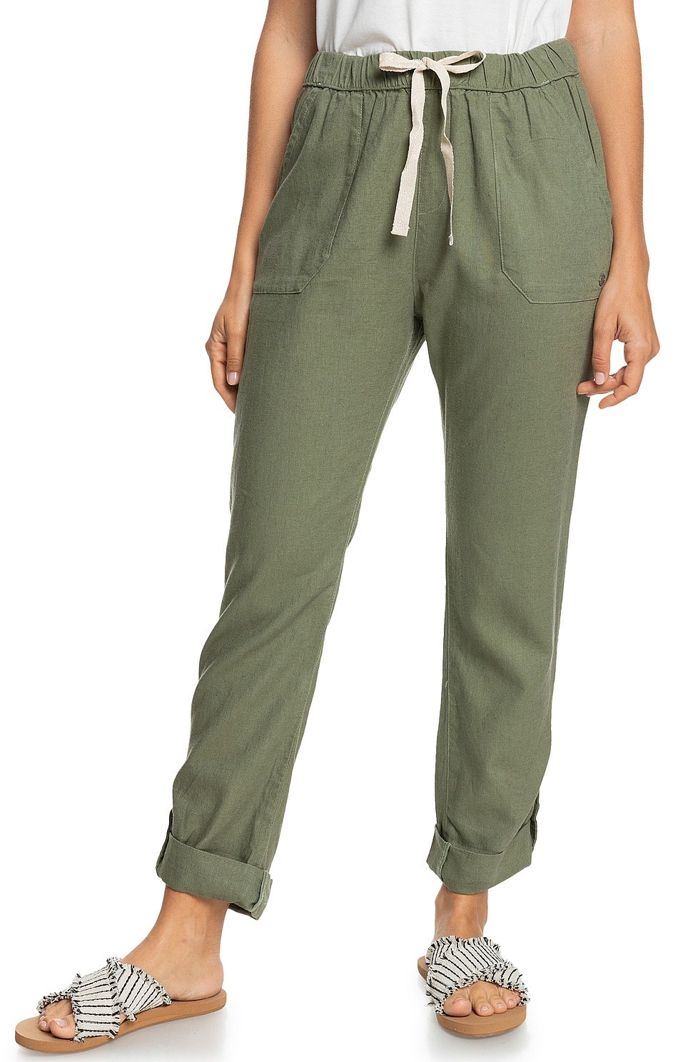 брюки Roxy On The Seashore - GNG0/Loden Green - women´s