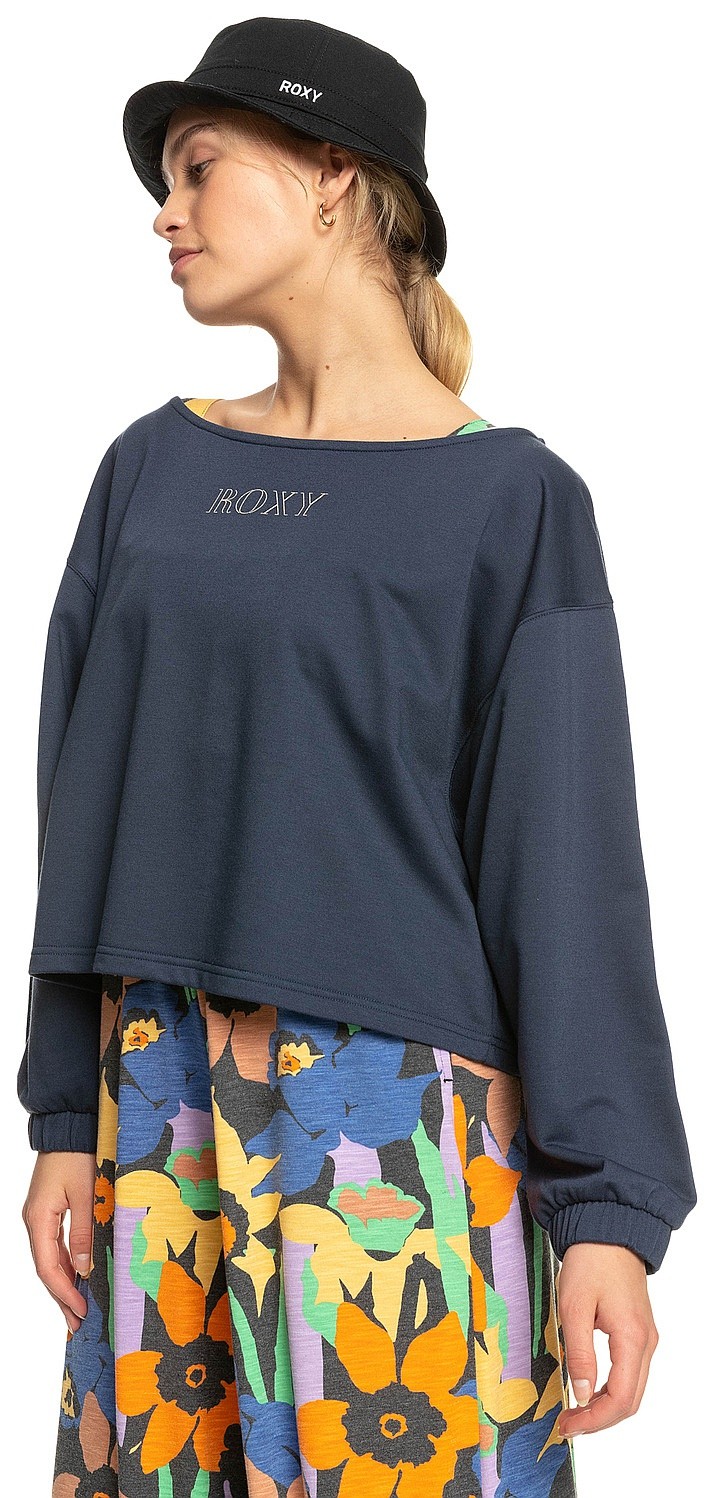 Sweatshirt Roxy Next Set Crew - BSP0/Mood Indigo - women´s