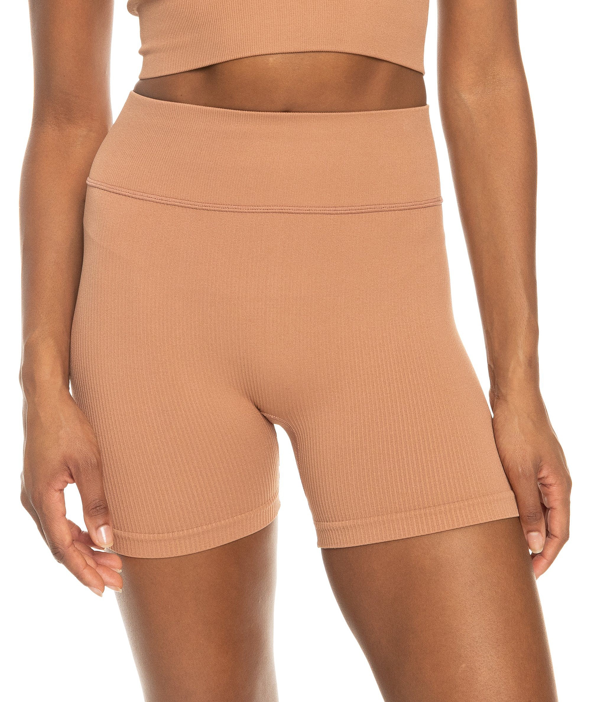 kraťasy Roxy Chill Out Seamless Biker - CLR0/Mocha Mousse