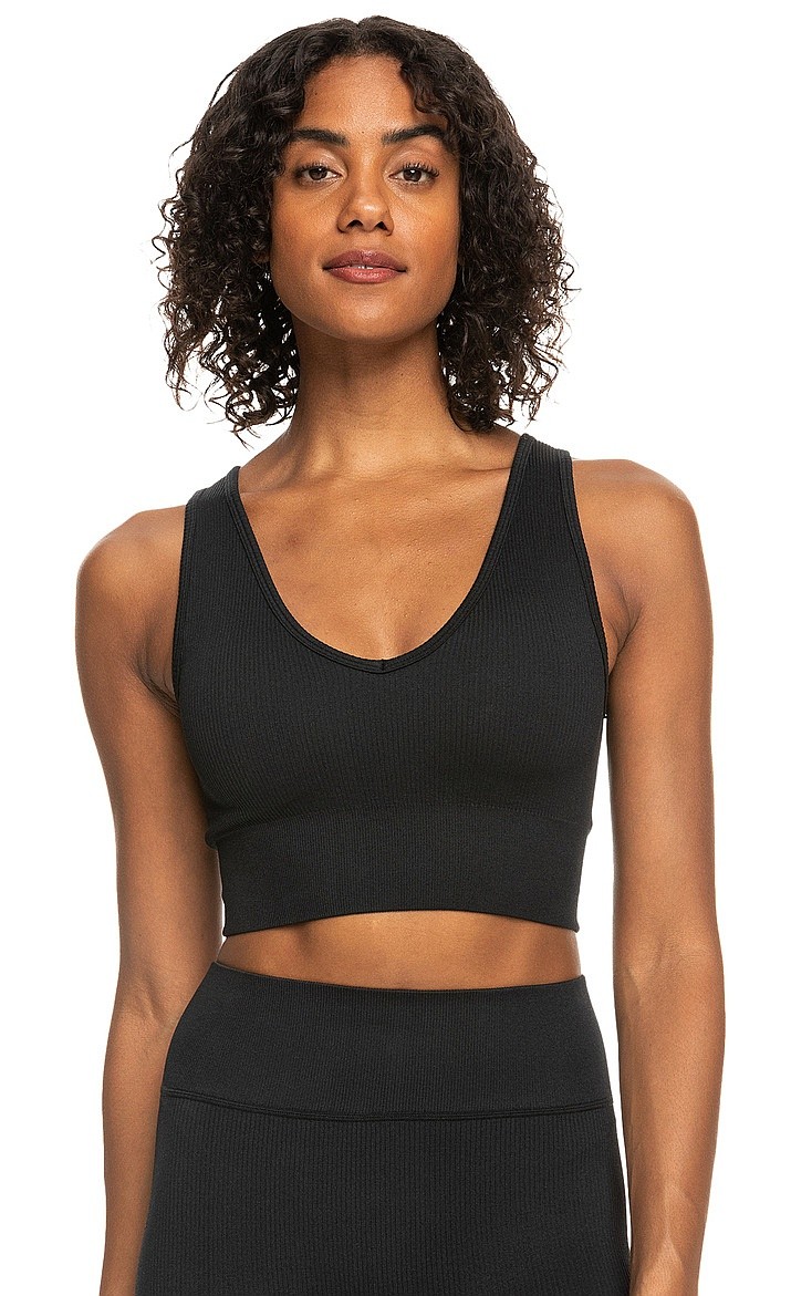 soutien-gorge Roxy Chill Out Seamless V - KVJ0/Anthracite - women´s