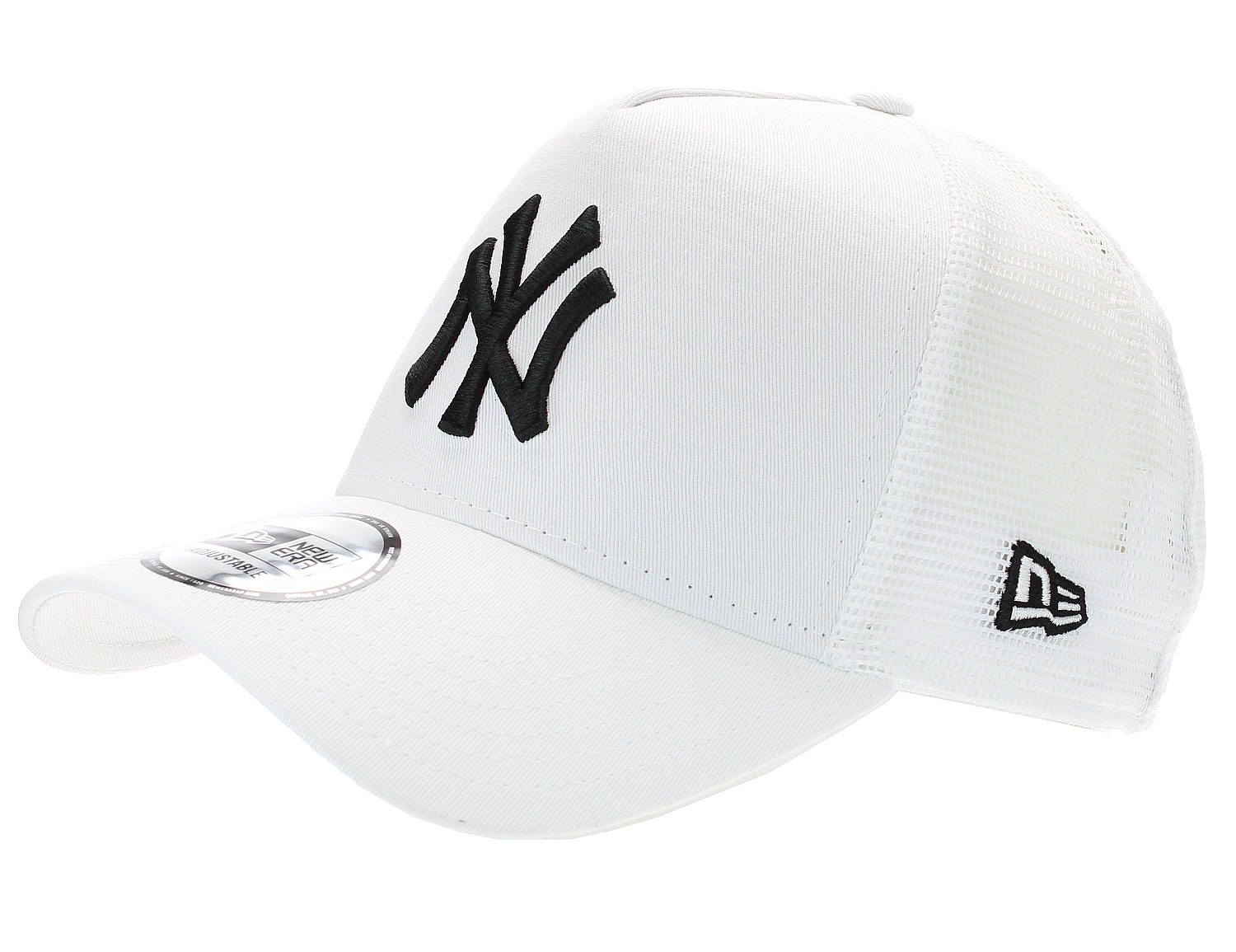 casquette New Era 9FO Aframe Essential Trucker MLB New York Yankees - White - men´s