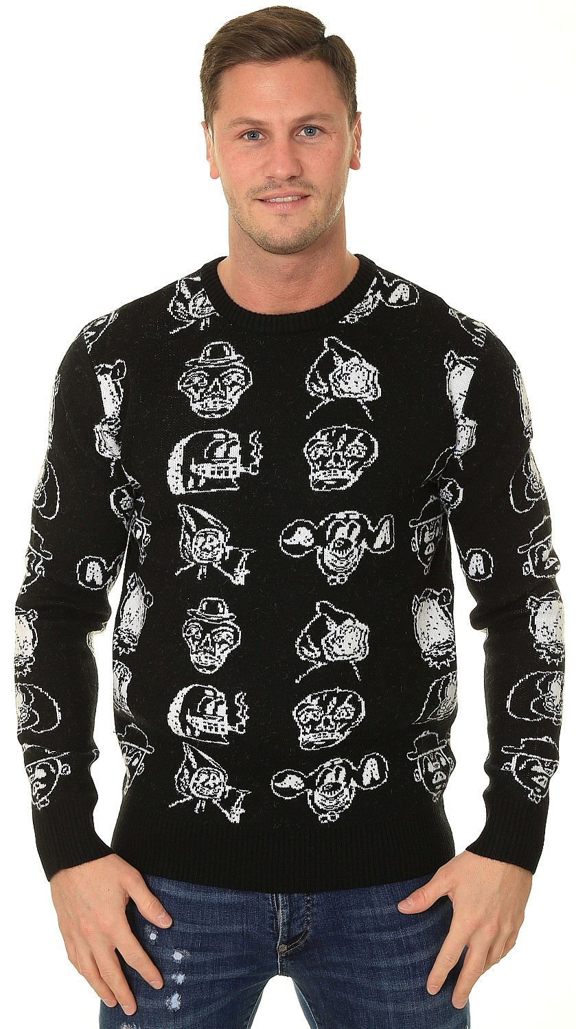 pulóver RVCA Dmote - Black - men´s