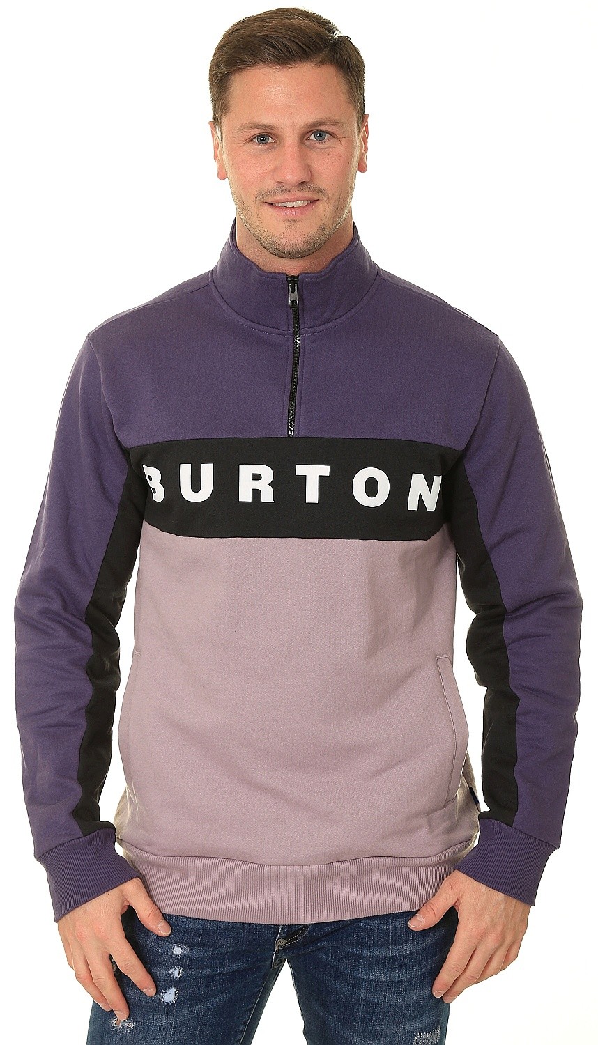 mikina Burton Lowball Quarter-Zip Fleece - Violet Halo/Elderberry