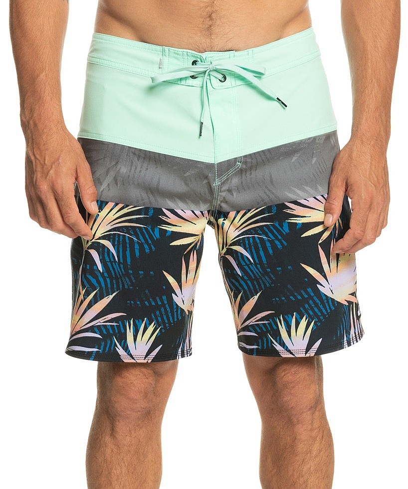 Short de bain Quiksilver Surfsilk Panel 18 - GCZ6/Beach Glass - men´s