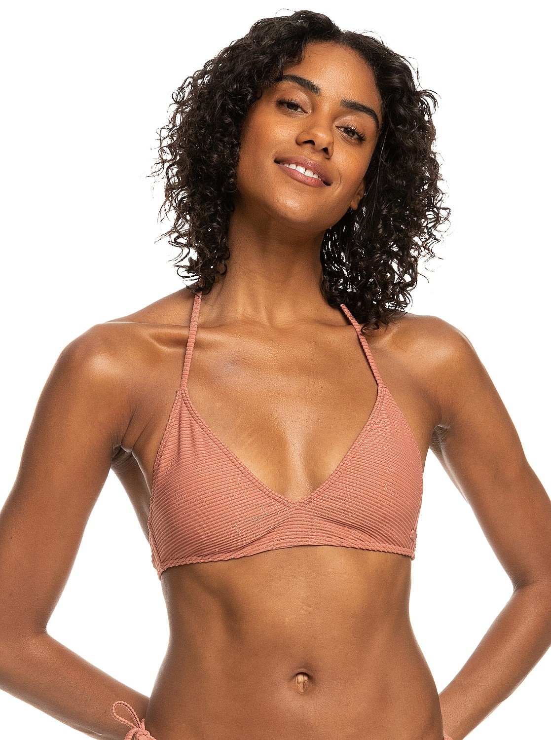 swimsuit Roxy Coconut Crew Fixed Tri - MMS0/Cedar Wood - women´s
