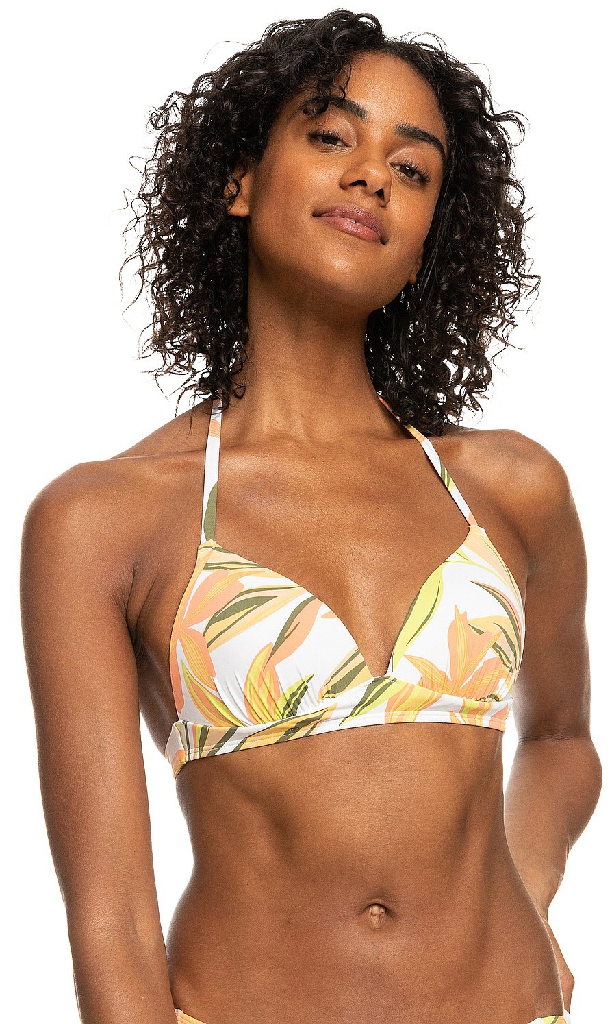 купальник Roxy PT Beach Classics Molded Tri - WBB9/Bright White Subtly Salty Flat - women´s