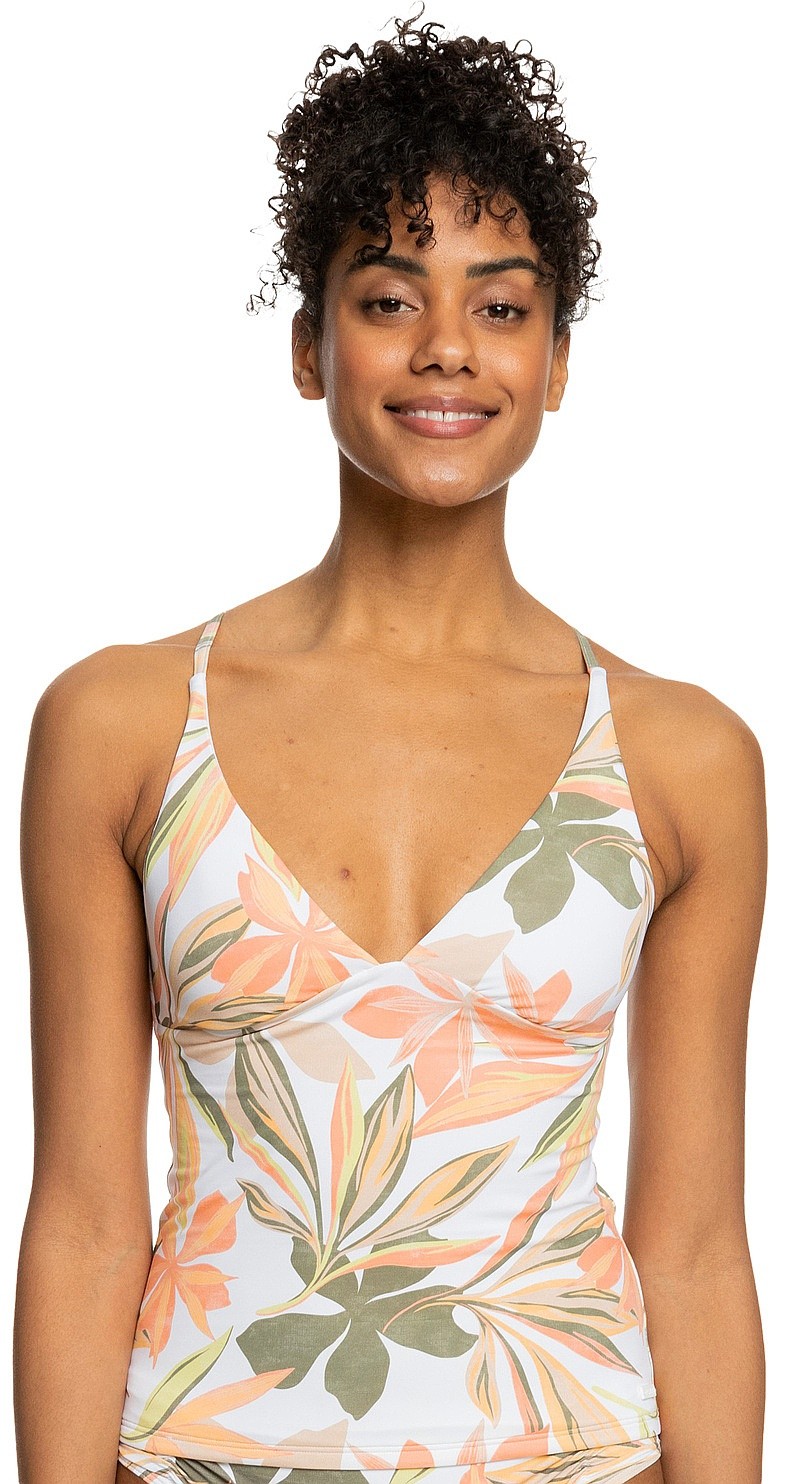 купальник Roxy PT Beach Classics Tankini - WBB9/Bright White Subtly Salty Flat - women´s