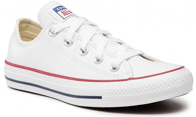 chaussures Converse Chuck Taylor All Star Leather OX - 132173/White