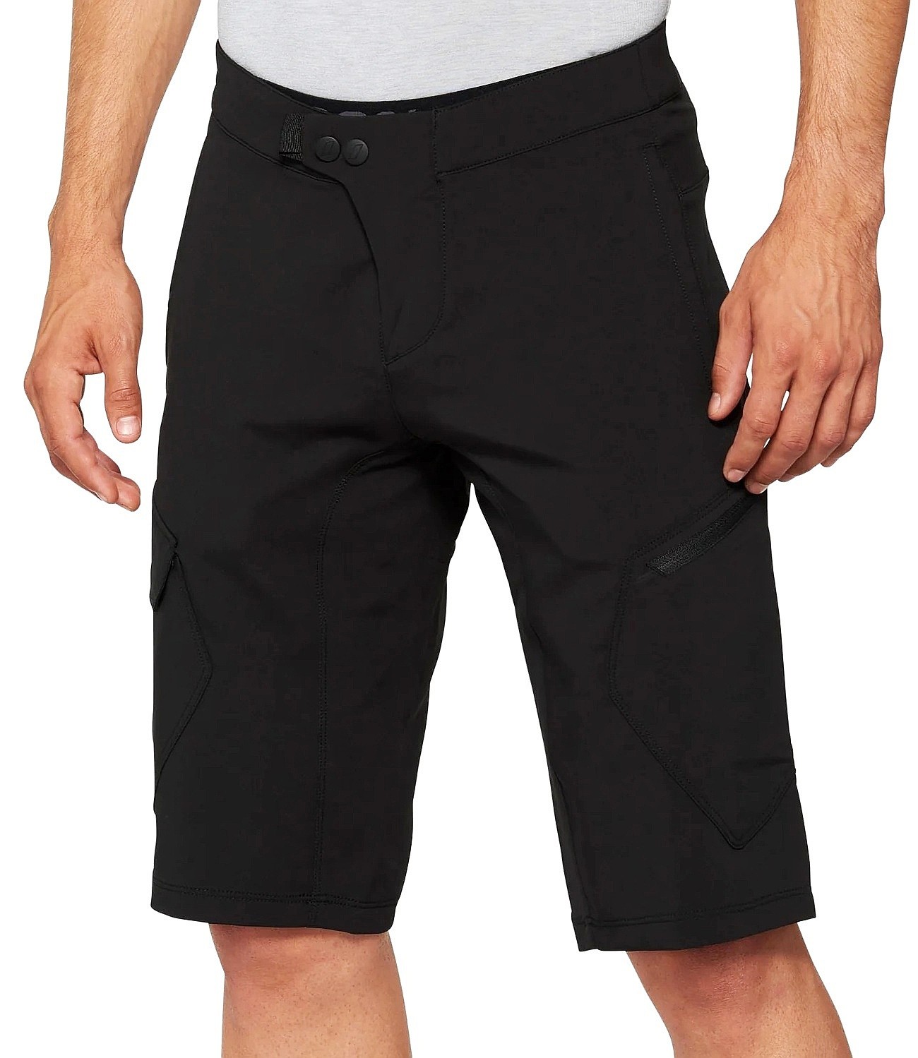 sort 100% Ridecamp w/Liner - Black - men´s