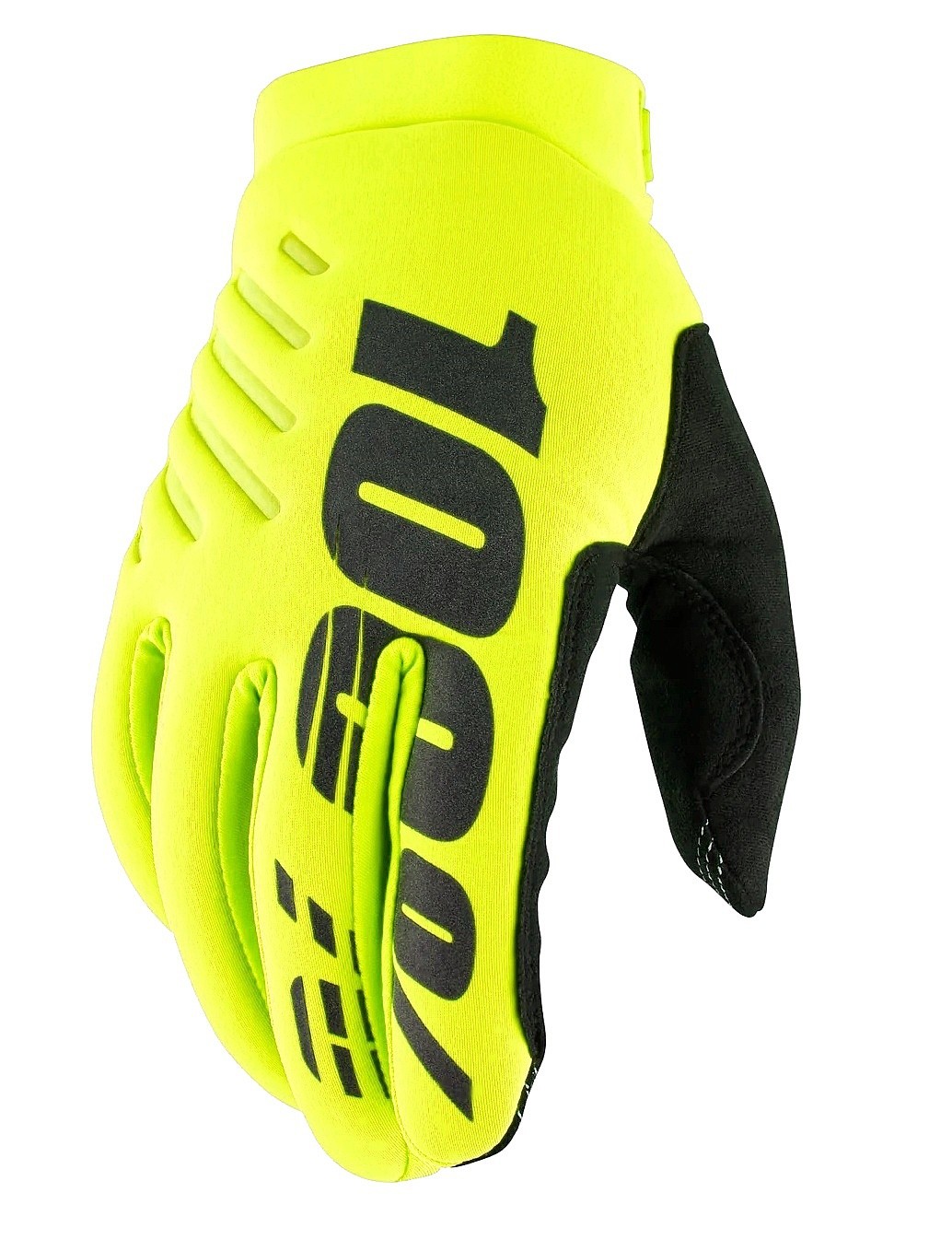 handsker 100% Brisker - Fluo Yellow/Black